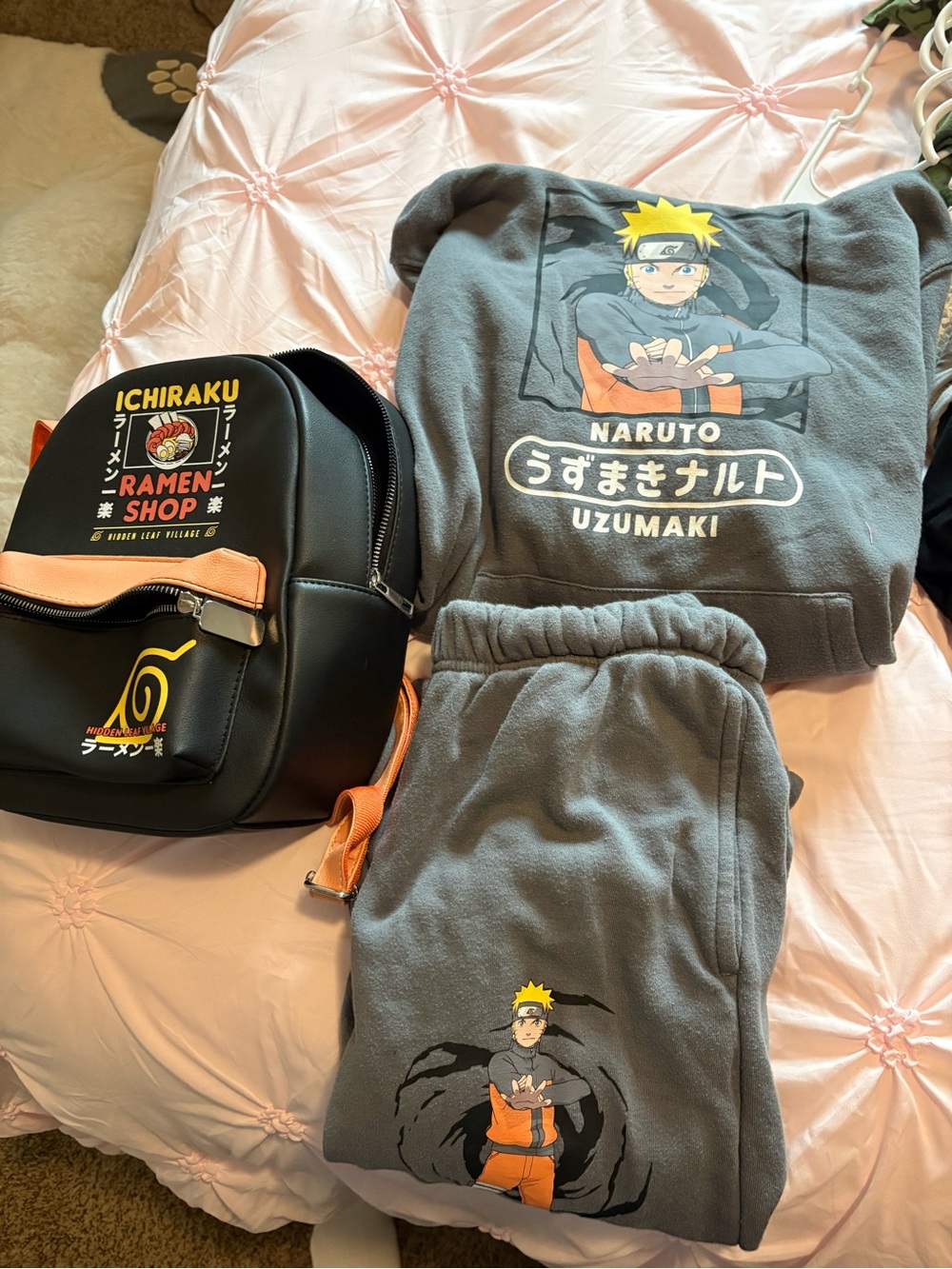 Naruto Uzumaki Grey Kids Pajama Set